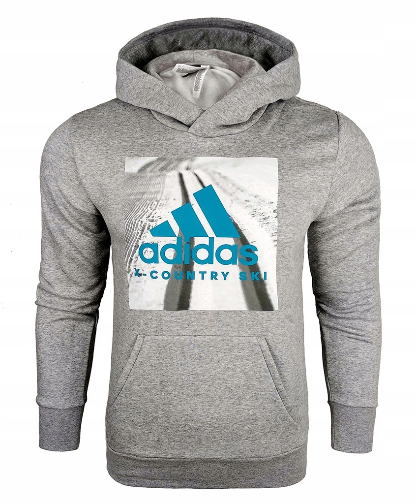 1452 BLUZA ADIDAS MĘSKA Z KAPTUREM KANGURKA XL