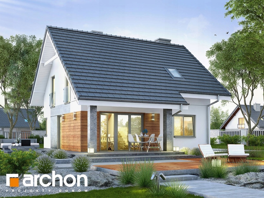 Projekt Dom w malinówkach 2 Archon 100m2 TANIO!