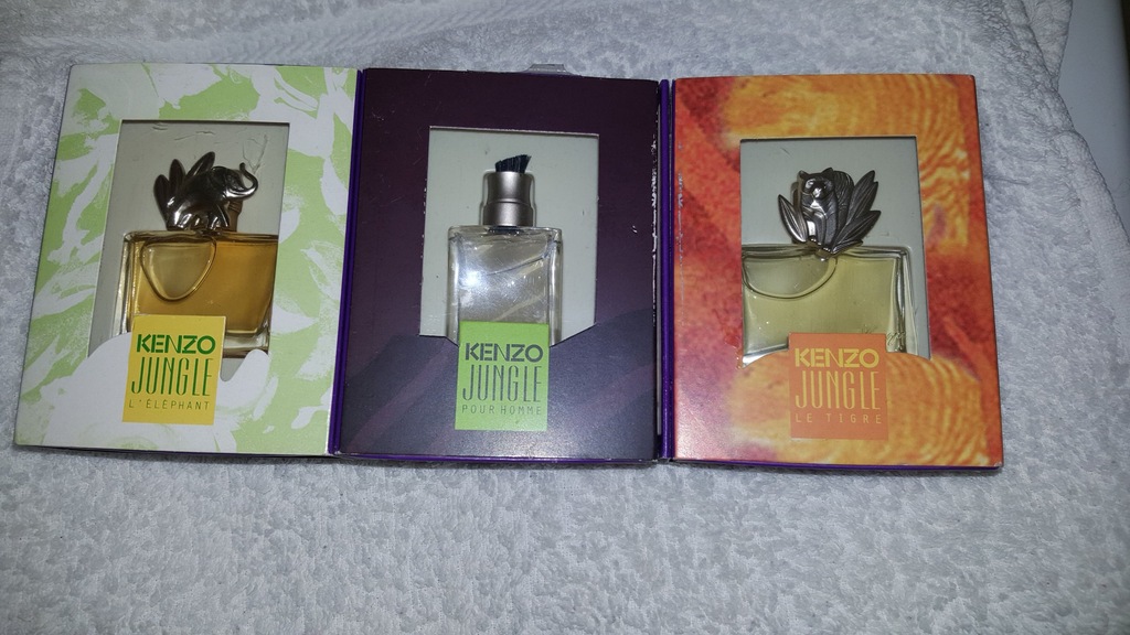 KENZO JUNGLE LE TIGRE ,ELEPHANT ,POUR HOMME-3*5ml