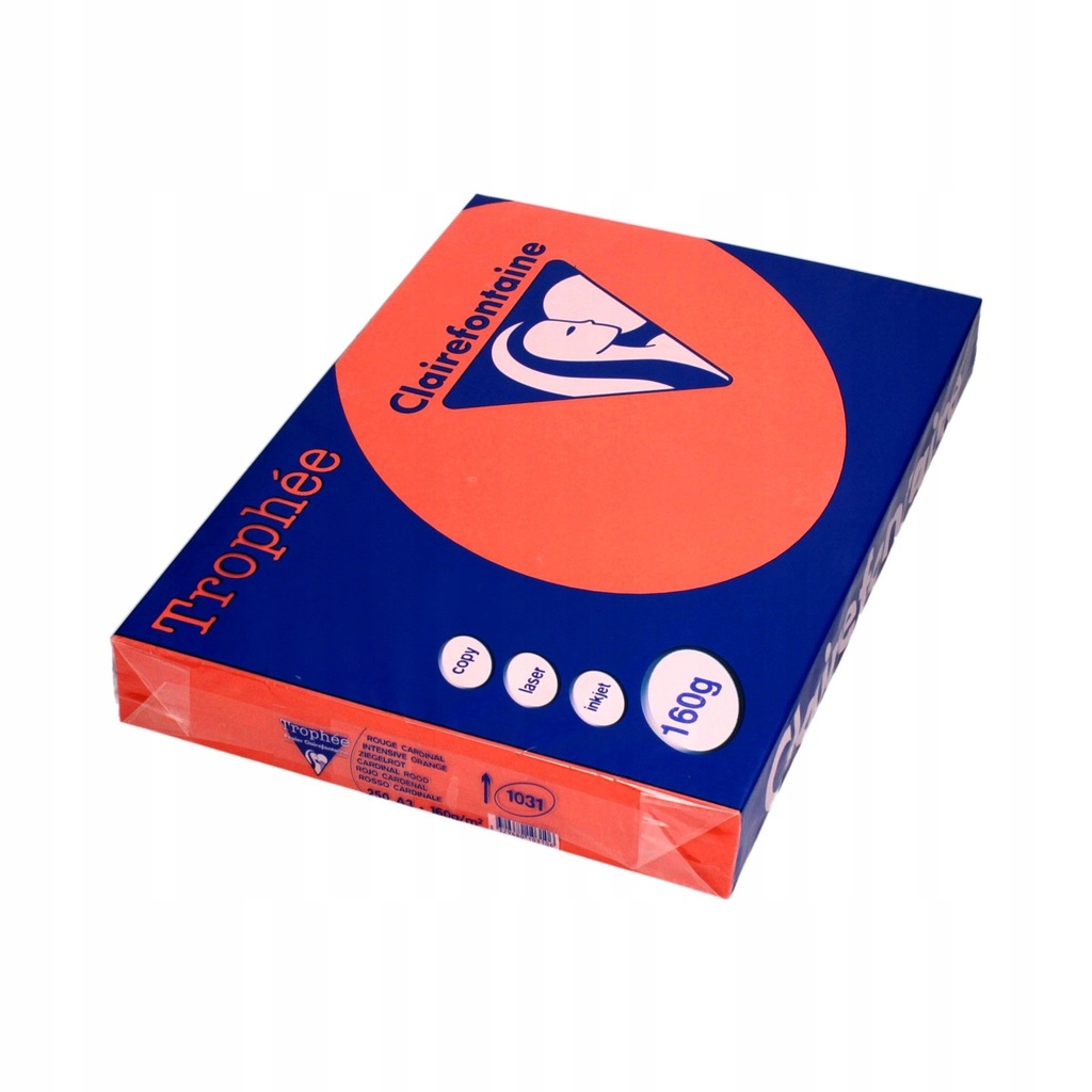 Papier ksero A3 160g czerwony Trophee 1031
