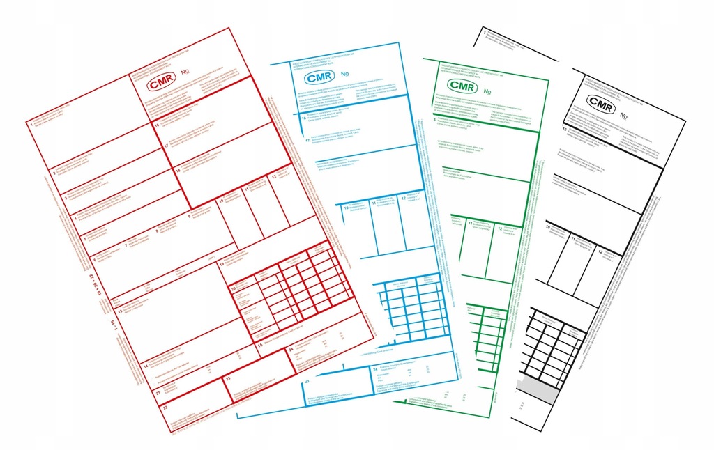 CMR List przewozowy 1+2 1+3 1+4 - dane logo gratis