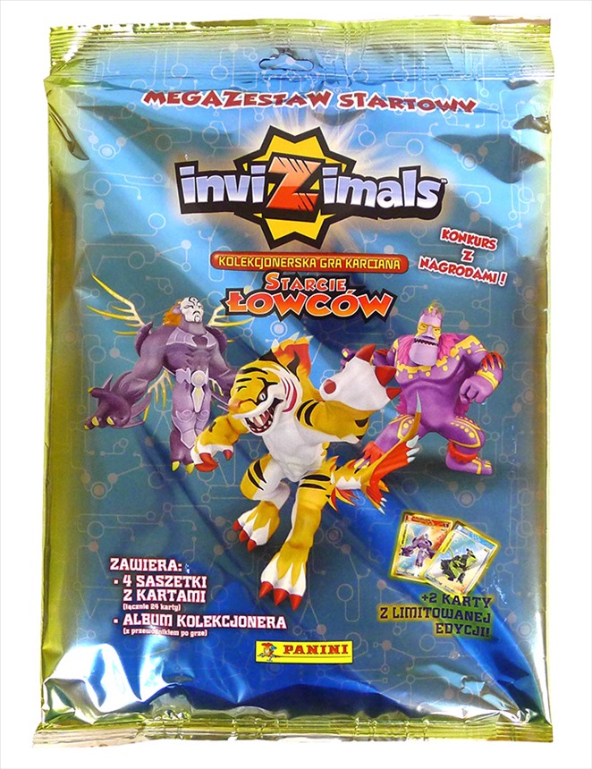 ZESTAW STARTOWY ALBUM INVIZIMALS 3 STARCIE ŁOWCÓW