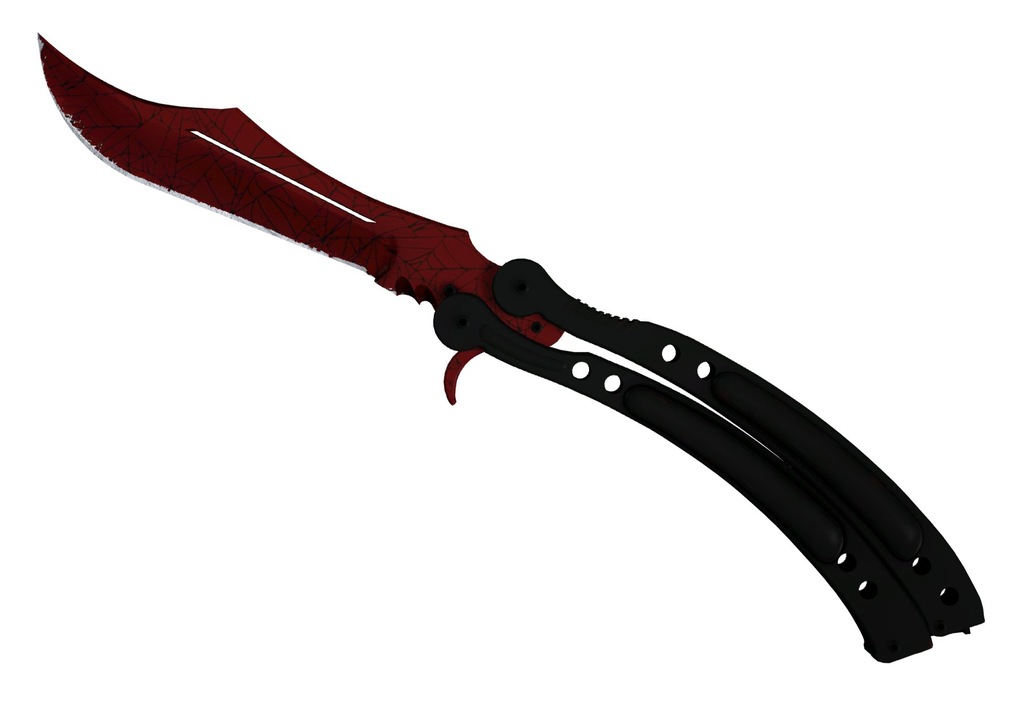 BUTTERFLY KNIFE CRIMSON WEB FT 3/5 CS:GO NÓŻ KOSA