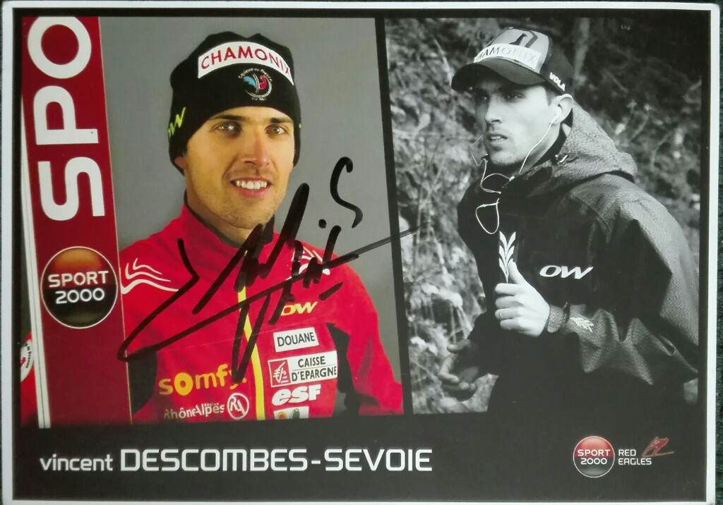 VINCENT DESCOMBES SEVOIE! Karta z autografem skocz