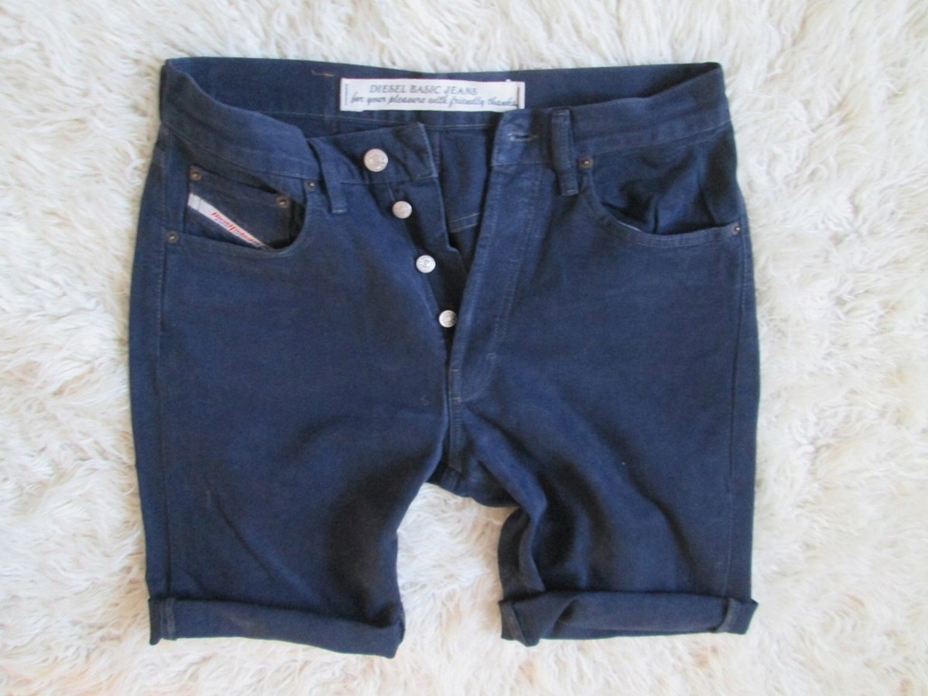 DIESEL__spodenki szorty jeans bermudy__W30