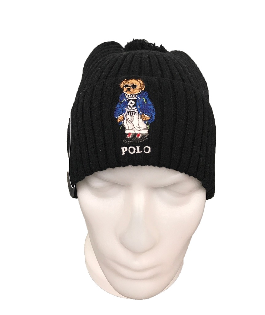 Ralph Lauren męska czapka zimowa POLO BEAR unisex