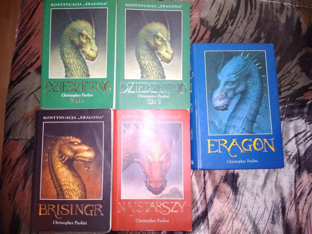 PAOLINI seria książek ERAGON ,dziedzictwo