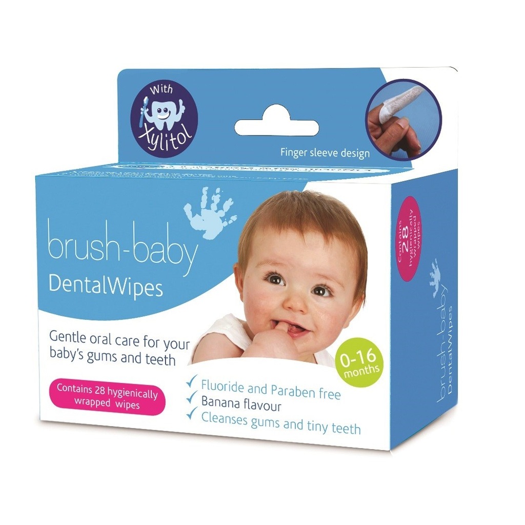 BrushBaby Dental Wipes Gaziki dla dzieci na palec 7175245756