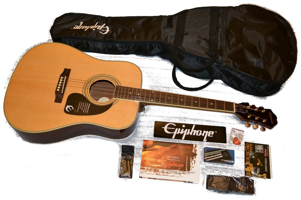 EPIPHONE DR-200 NOWA GITARA POKROWIEC STROIK PASEK