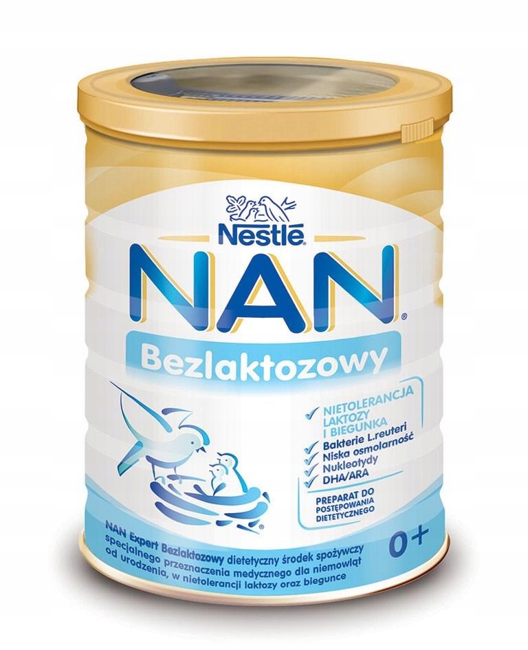 NESTLE NAN Expert Bezlaktozowy 400g od urodzenia