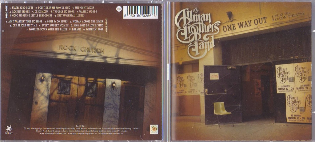 The Allman Brothers Band - One Way Out /2xCD