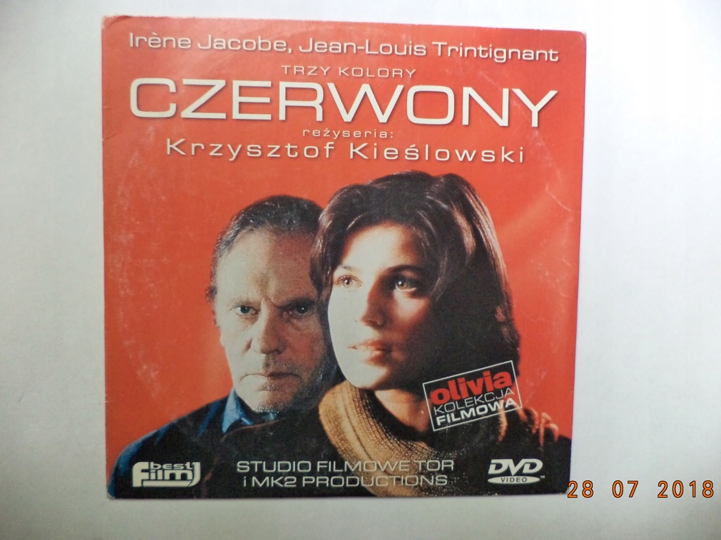 CZERWONY - TRZY KOLORY - film DVD