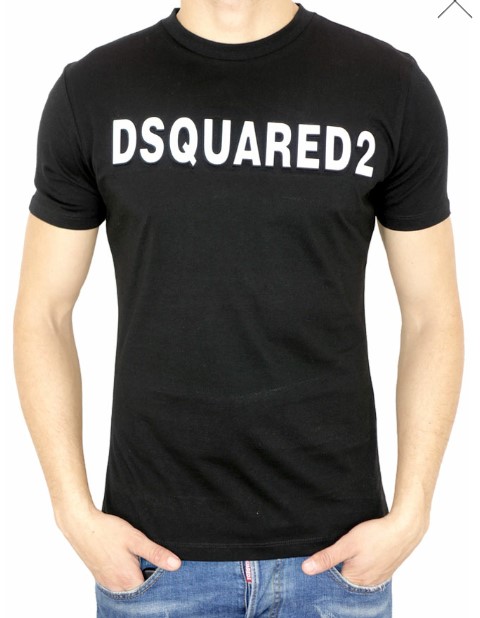 DSQUARED Koszulka męska czarna R.L WYS 24h