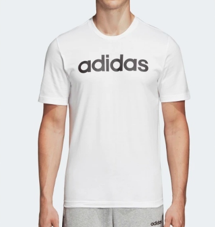 Koszulka adidas Essentials Linear Tee biała M