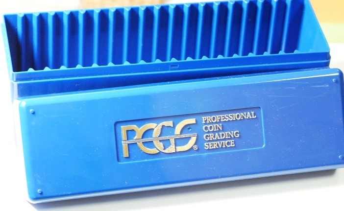 Pudełko na slaby PCGS - 20 miejsc, grading