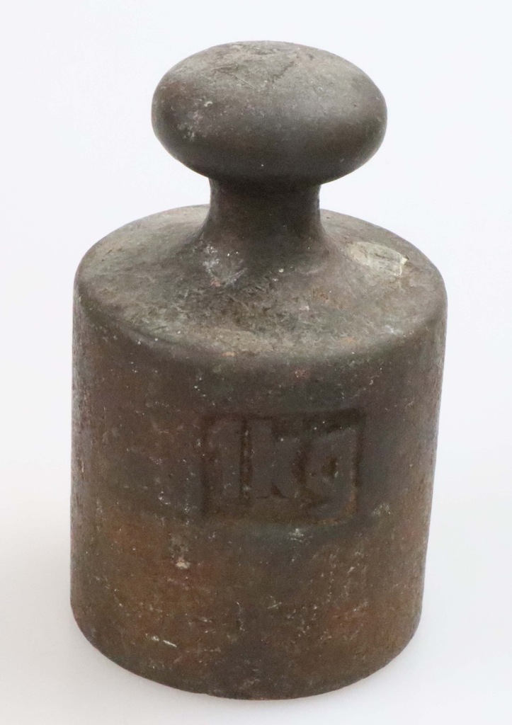 Stary odważnik żelazny 1 kg