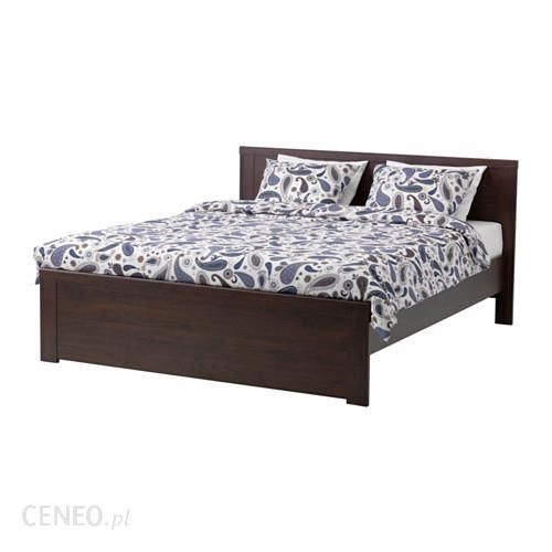 Łóżko Ikea BRUSALI 160x200 czarnobrąz +materac
