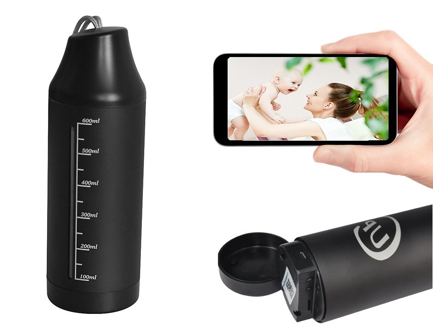 UKRYTA KAMERA BIDON WIFI DIODY NOCNE HD WIFI 496