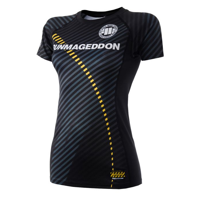 Pit Bull Runmageddon Rashguard damski Stripes -S