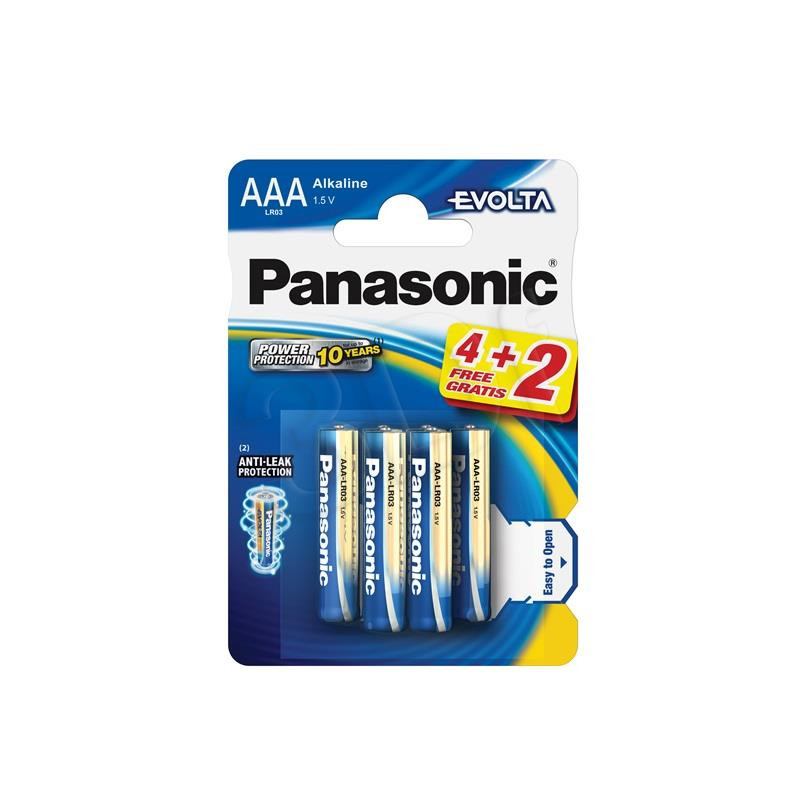 Panasonic Bateria alkaliczna AAA Evolta LR03EGE/6B