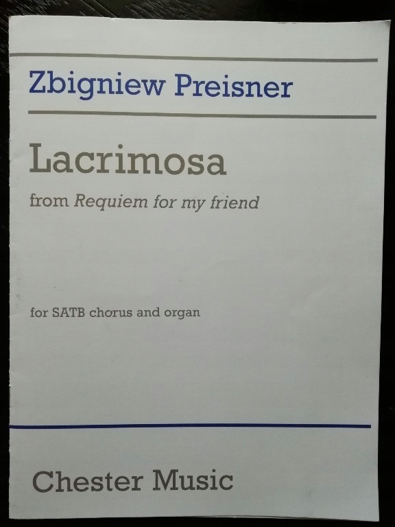Zbigniew Preisner LACRIMOSA nuty