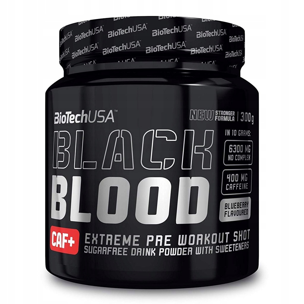 Biotech USA Black Blood CAF+ jagodowy 300g