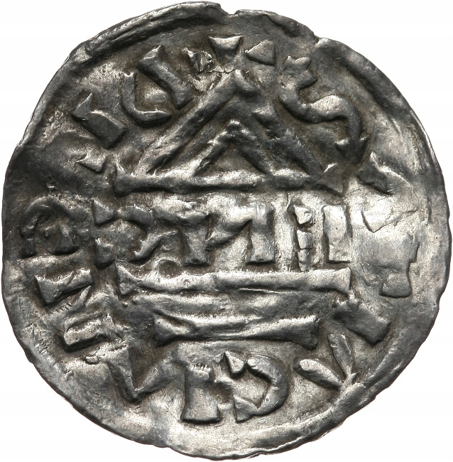Ratyzbona - ks. Henryk IV 995-1002, denar 995-1002