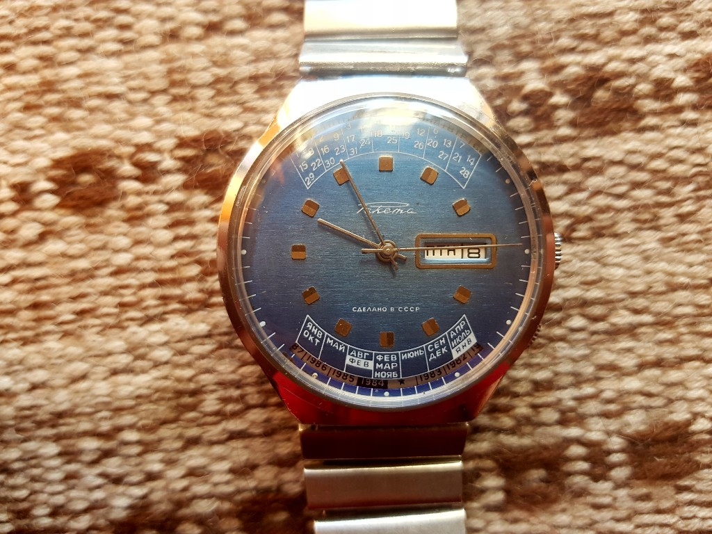 ZSRR zegarek Rakieta multikalendarz Raketa 2628.H
