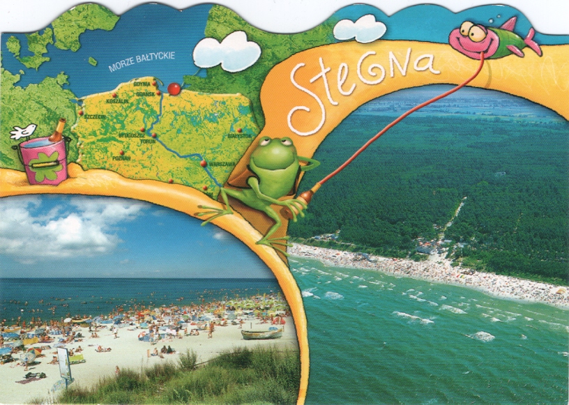 STEGNA - PLAŻA + MORZE - MAPA - 2015R