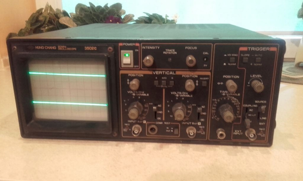Oscyloskop HUNG CHANG 3502C 2 x 20MHz sprawny 99%