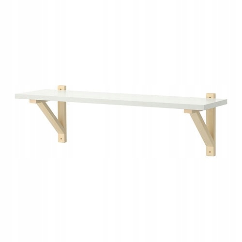 IKEA EKBY OSTEN / EKBY VALTER Półka Biały/Brzoza