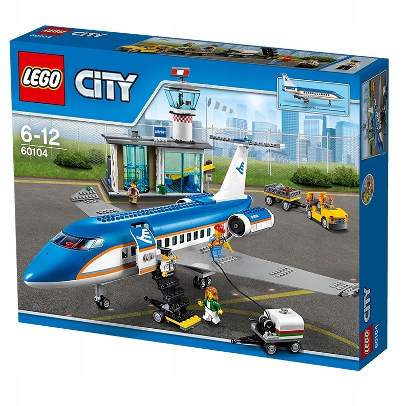 LEGO CITY LOTNISKO TERMINAL PASAŻERSKI 60104