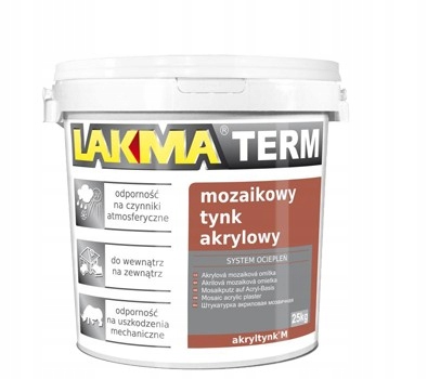 Tynk mozaikowy marmolit tynk żywiczny 25kg Lakma