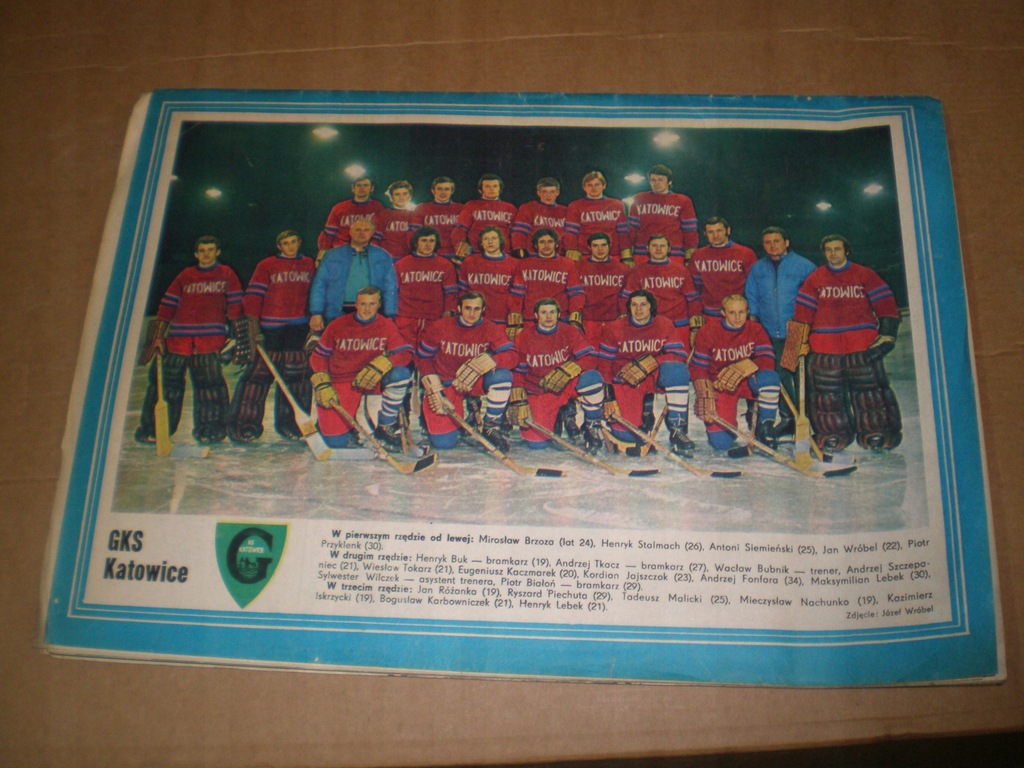 stara gazeta - plakat GKS Katowice hokej
