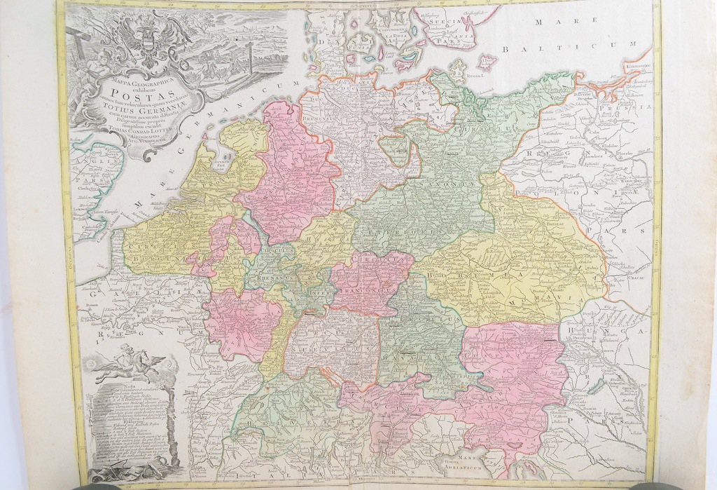 MAPA NIEMIEC, Tobias Conrad Lotter, Augsburg, 1760
