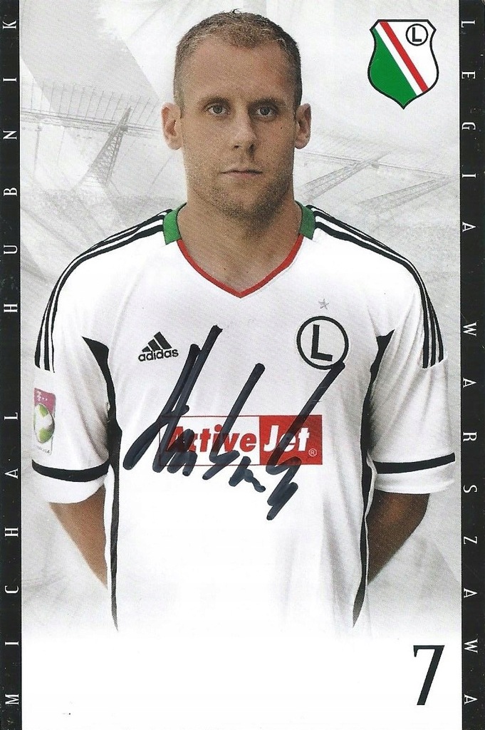 Michal HUBNIK oryginalny autograf! LEGIA