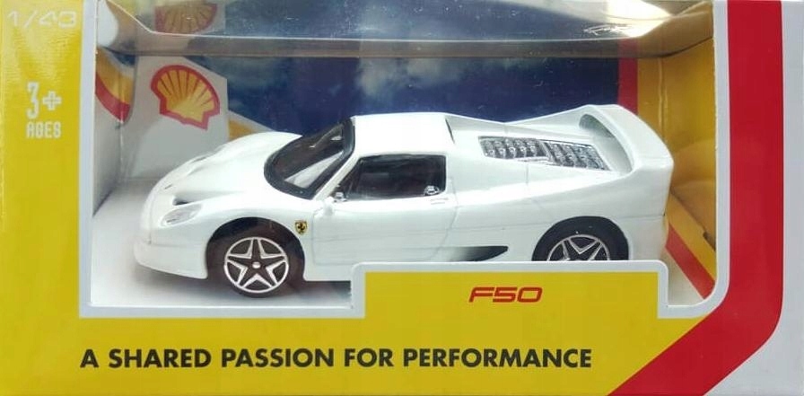 Autko samochód FERRARI F50 Shell Bburago 1:43