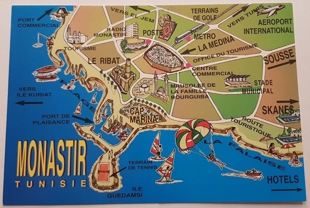 *a40* Tunezja Monastyr mapa