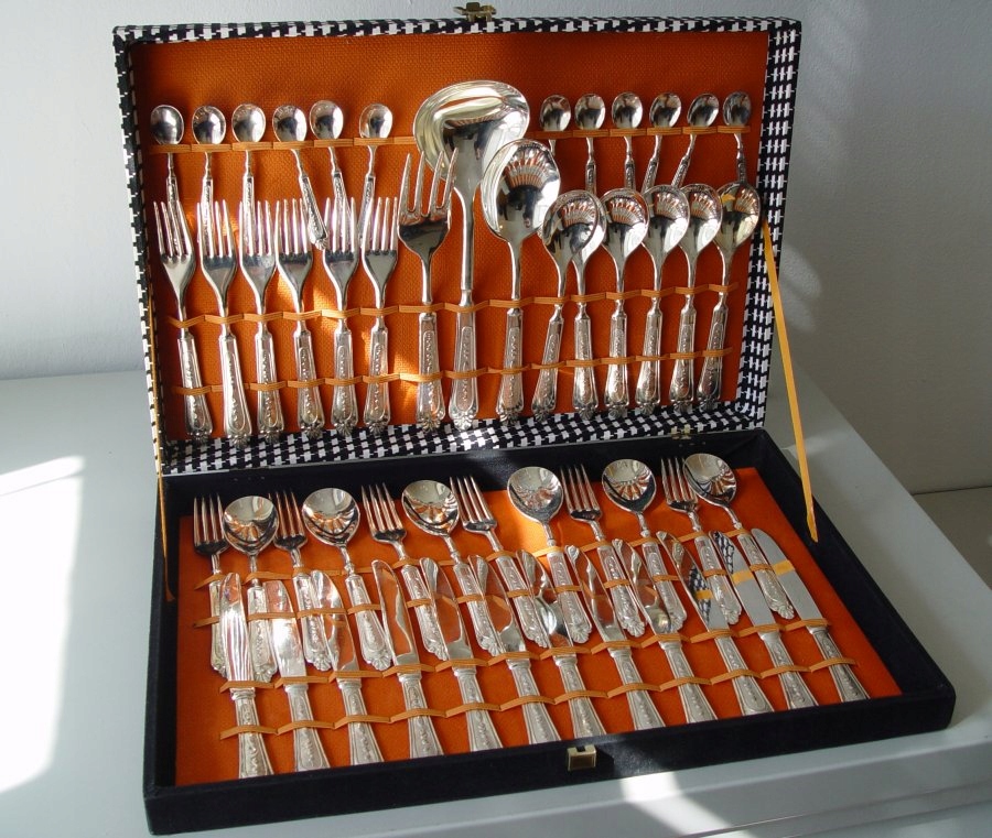 Zestawu sztućców SILVER PLATED Made in Italy