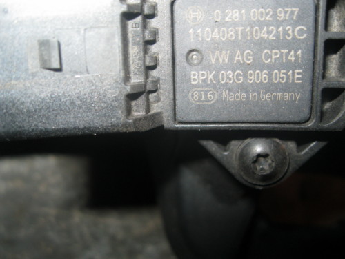 pressure hose pipe VW Tiguan 5N0 2.0TDI