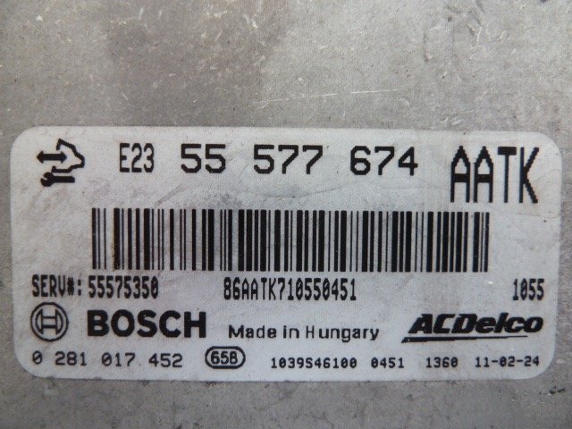 computer OPEL INSIGNIA 2.0 CDTI 55577674 AATK