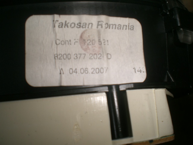 dials DACIA LOGAN 8200377202D zVAT