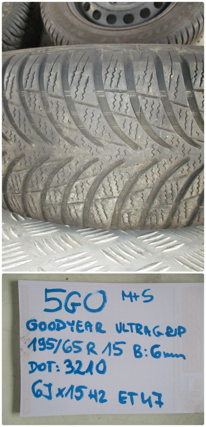wheels discs tyres metal Vw Golf 7 5G0 R15 M+S