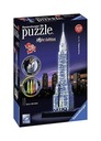 3D -головоломки ночью: chrysler Building Ravensburger небоскреб.