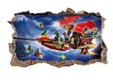 Наклейка на стену с плакатом LEGO NINJAGO! 3D XL!