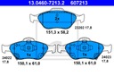 DISQUES SABOTS DE FREIN ATE AVANT TOYOTA YARIS II P13 258MM photo 3 - milautoparts-fr.ukrlive.com