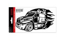 STICKER NALEPKA TRUCK TIR FLAMY BLACK photo 1 - milautoparts-fr.ukrlive.com