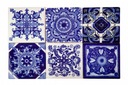 Mexické keramické obklady do kúpeľne, kuchyne modré -Tono Typ dekor