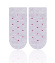 Bavlnené ponožky sivé s bodkami 0-3 mcy