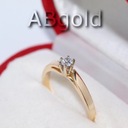 ABgold pierścionek zaręczynowy 0,08ct Vs/G wys.24h Rodzaj Klasyczne Rękodzieło Wyrób jubilerski